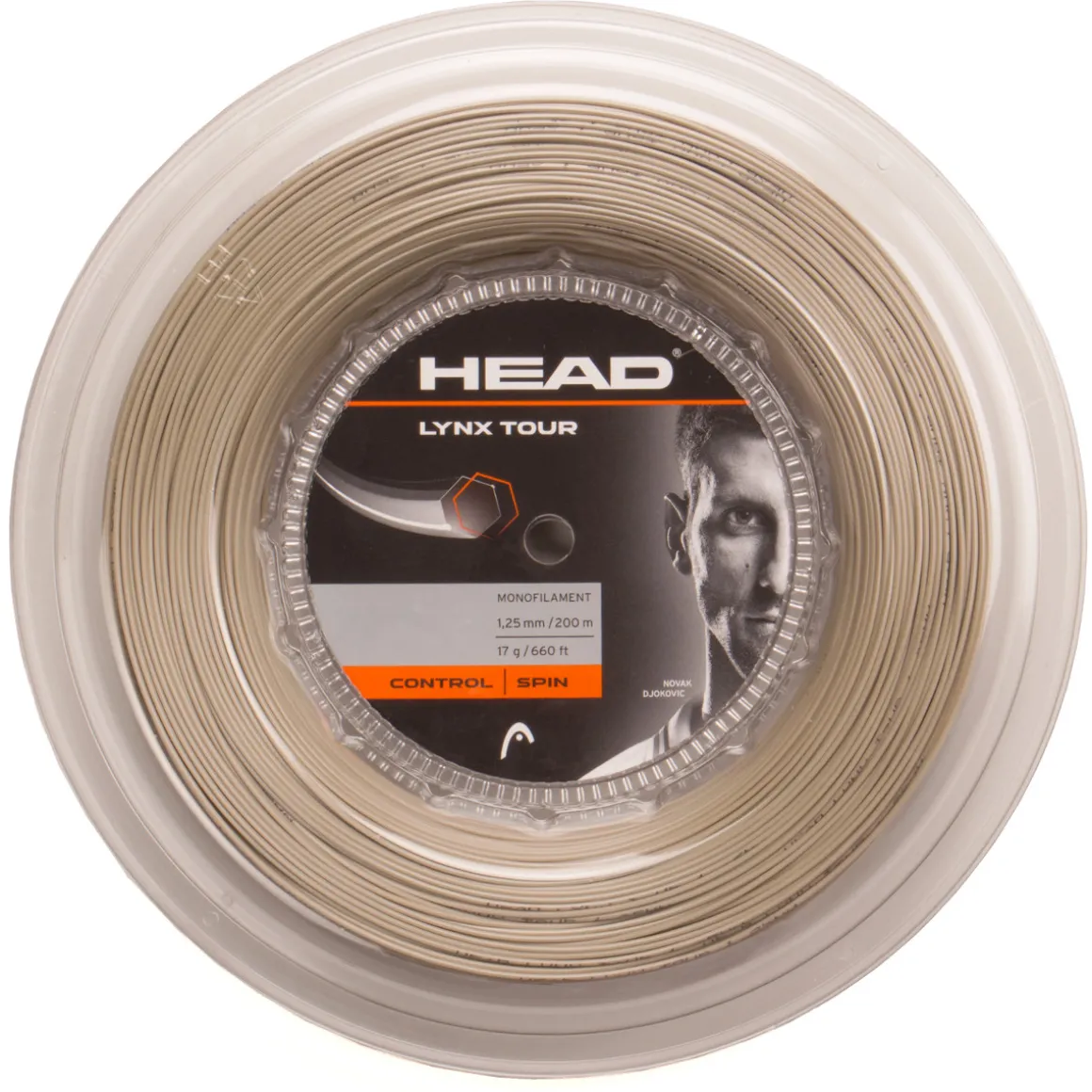 Head Lynx Tour Saitenrolle champagne 200m