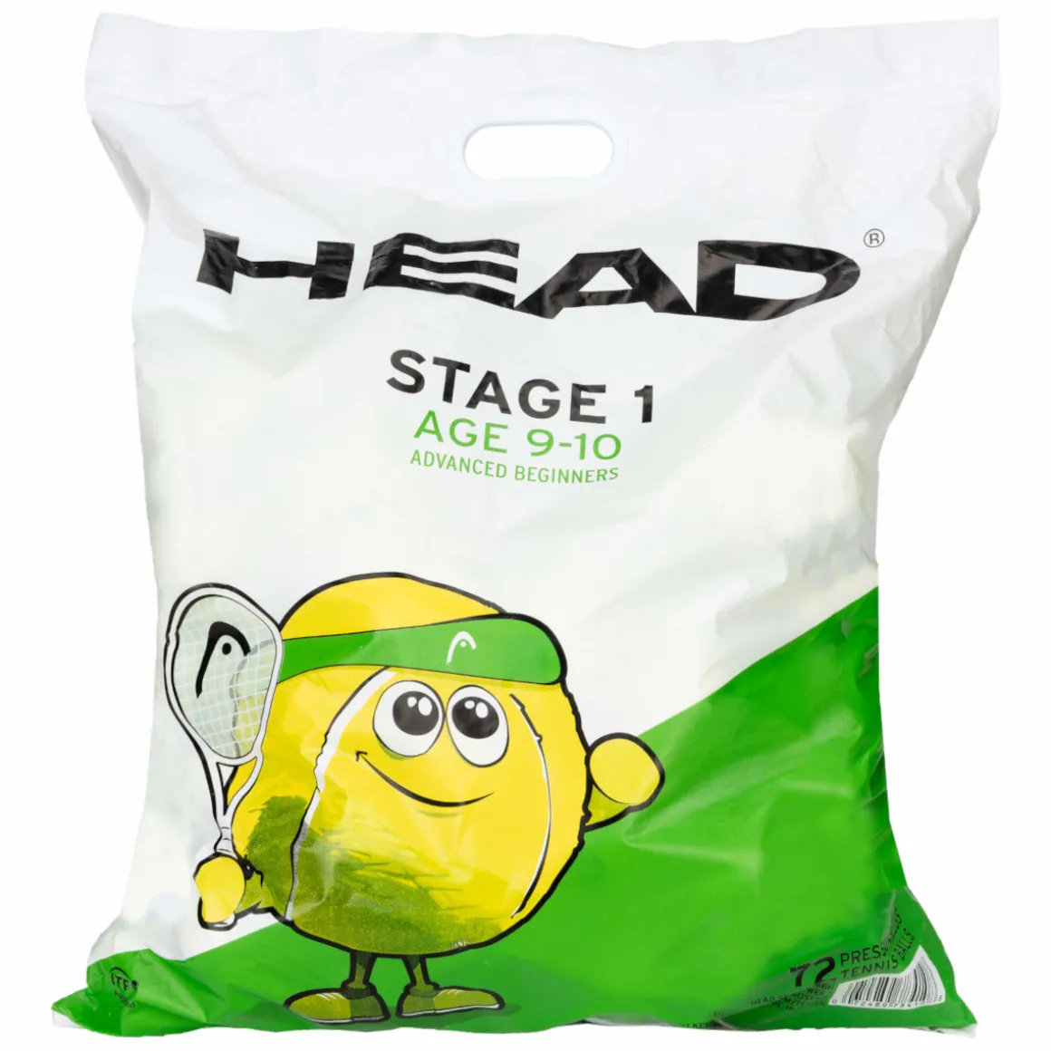 Head Stage 1 green Polybag Tennisbälle