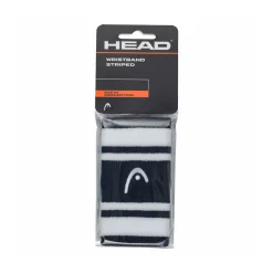 Head Wristband Striped 5' Schweißband 2er weiß schwarz
