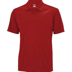 Wilson Embossed Polo Tennispolo Herren rot
