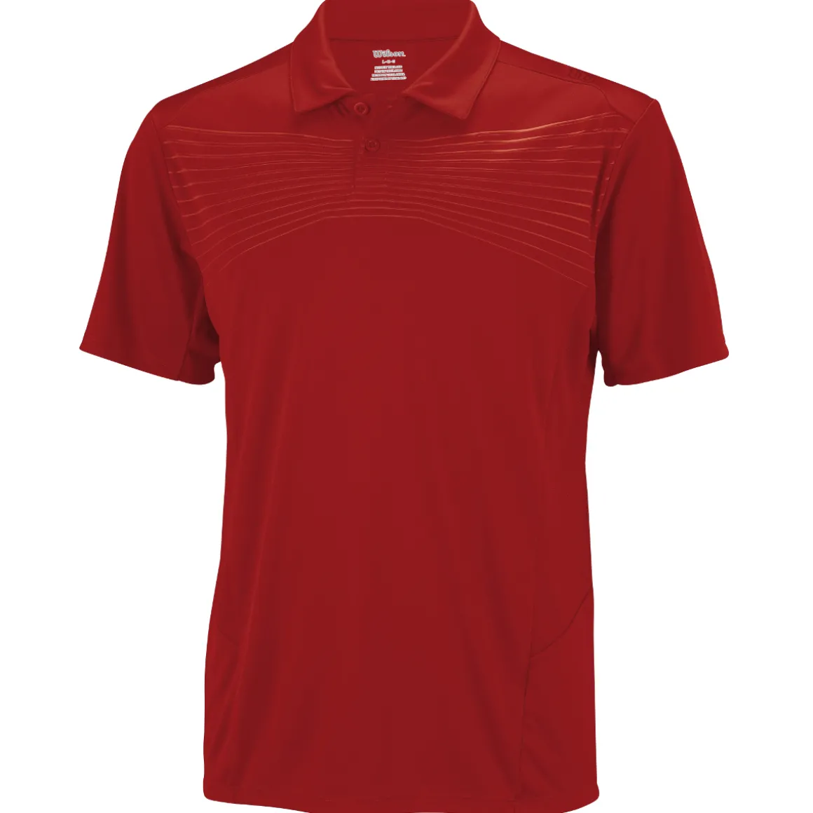 Wilson Embossed Polo Tennispolo Herren rot