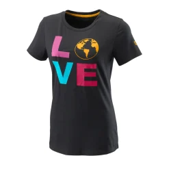 Wilson Love Earth Tech Tee Tennisshirt Damen schwarz