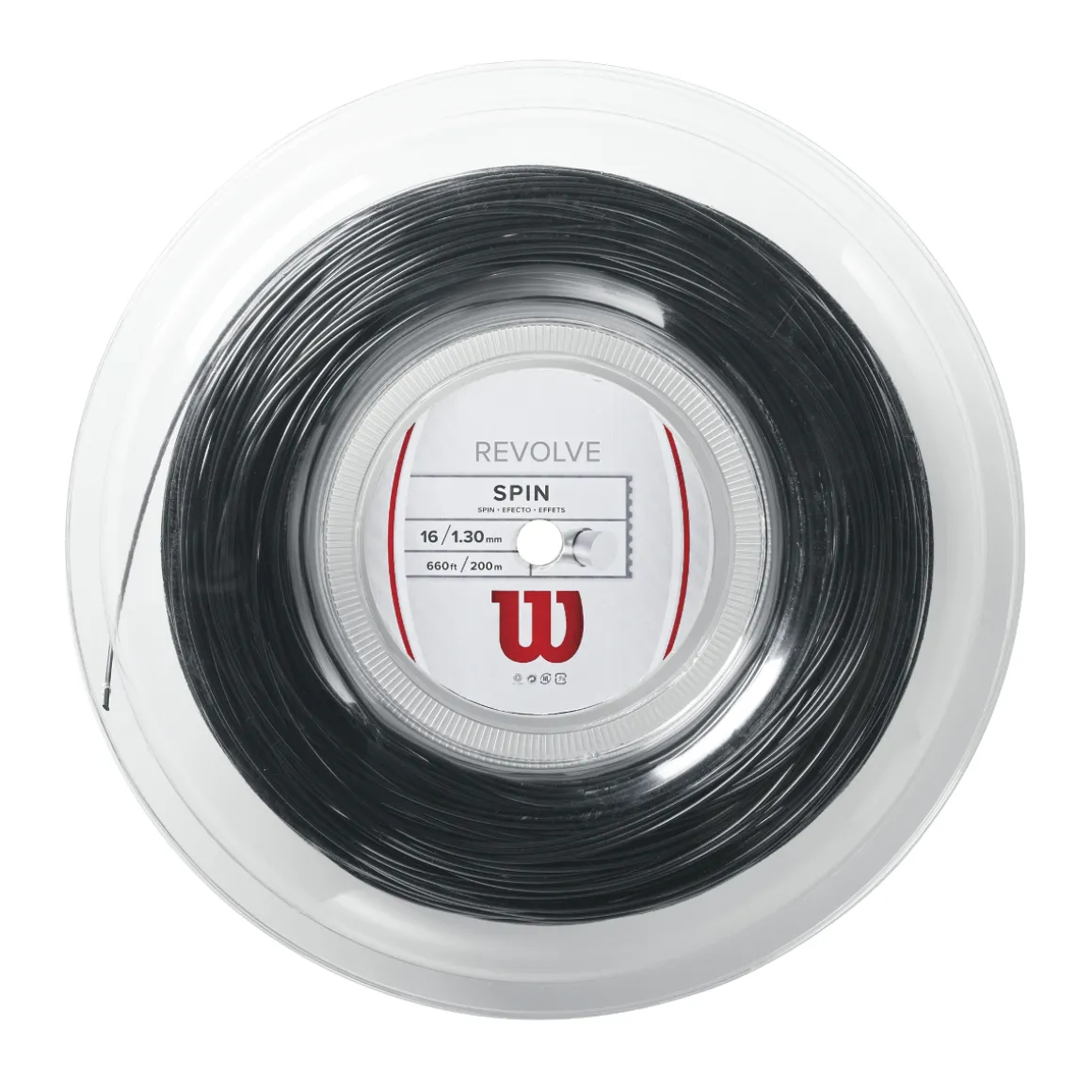 Wilson Revolve Saitenrolle schwarz 200m