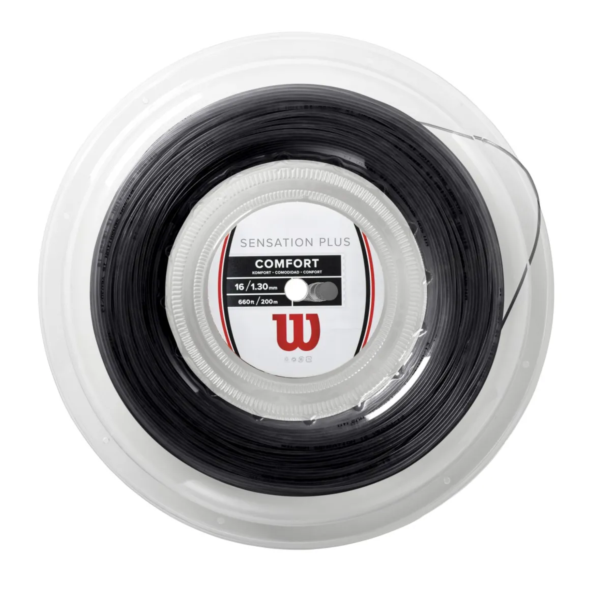 Wilson Sensation Plus schwarz Saitenrolle 200m