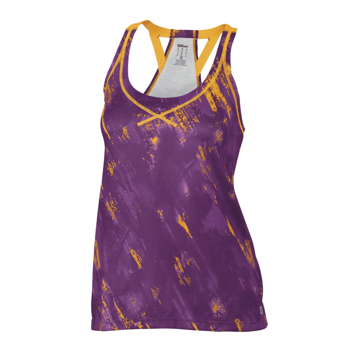 Wilson Spring Painted Print Mesh Tank Damen lila orange