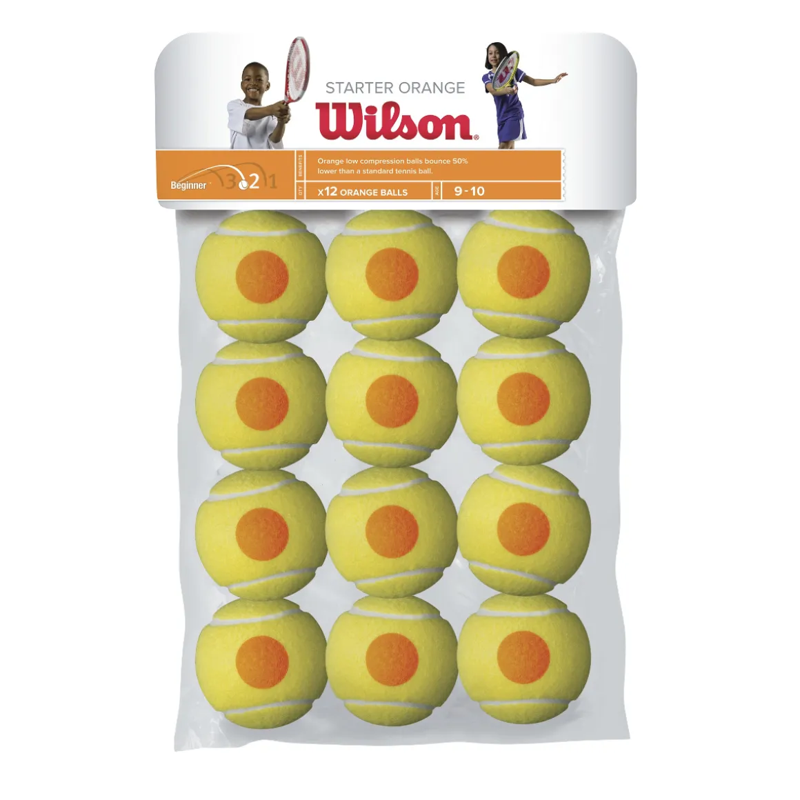 Wilson Starter Orange 12er Beutel Tennisbälle