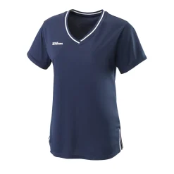 Wilson Team II V-Neck Tennisshirt Damen blau