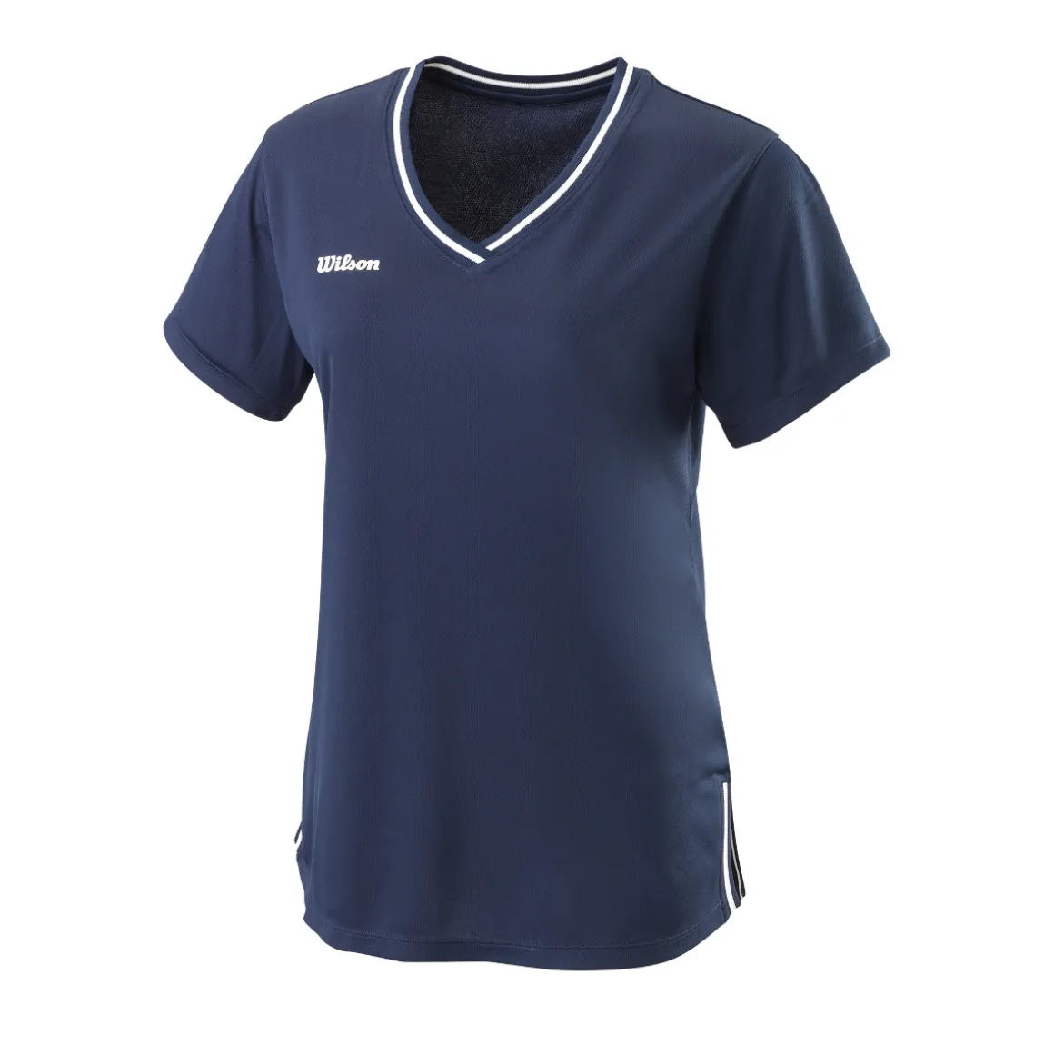 Wilson Team II V-Neck Tennisshirt Damen blau