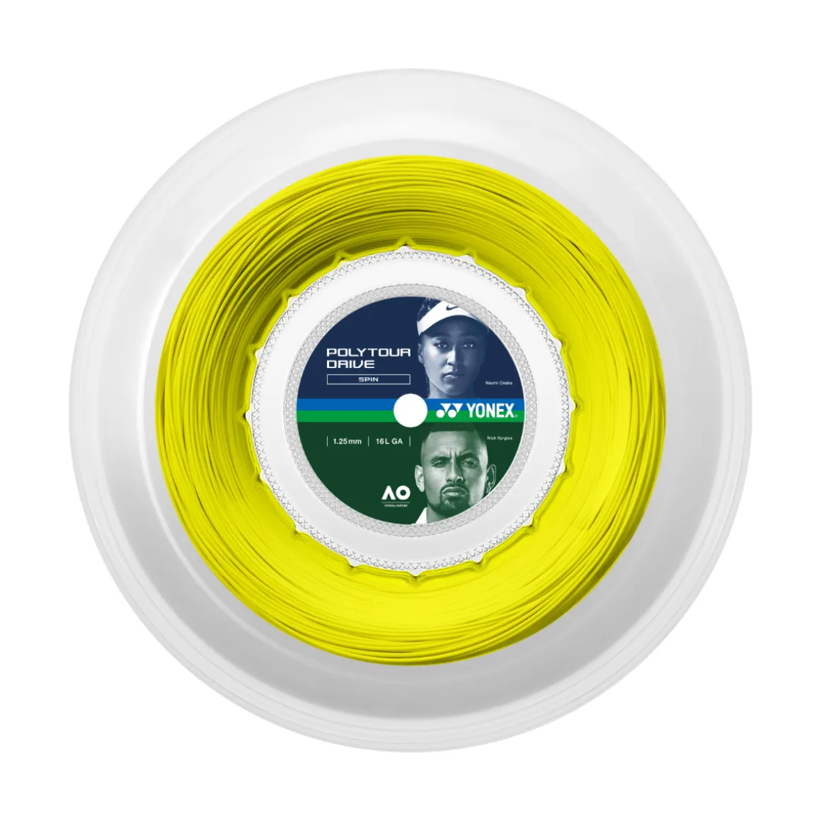 Yonex Poly Tour Drive 1.25 Saitenrolle 200m gelb