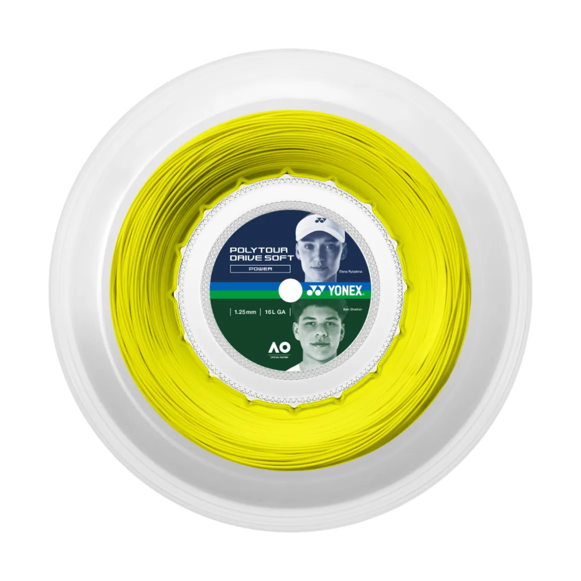 Yonex Poly Tour Drive Soft 1.25 Saitenrolle 200m gelb