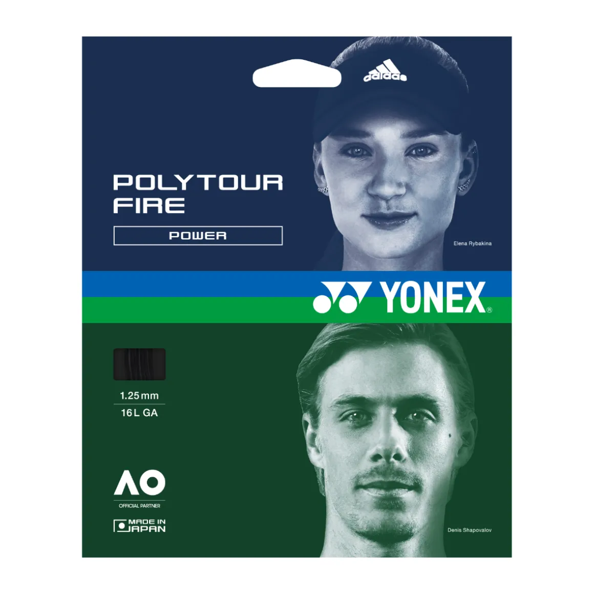 Yonex Poly Tour Fire black Single Set 1.25